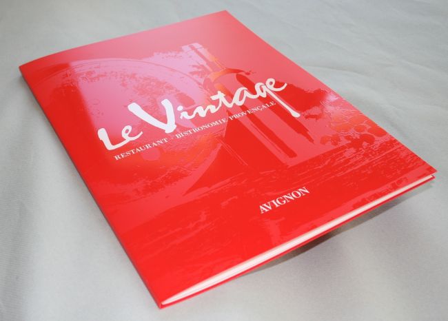 Menu en PVC LE VINTAGE à Avignon 84